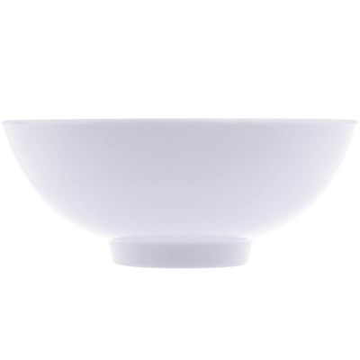 Kit 50 Bowls Melamina Branco 400ml Milão Lyor 15x6cm Cumbuca Tigelas Caldos Cereais Saladas