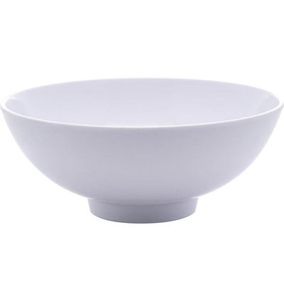 Kit 50 Bowls Melamina Branco 400ml Milão Lyor 15x6cm Cumbuca Tigelas Caldos Cereais Saladas