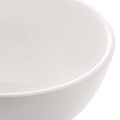Conjunto 6 Tigelas Brancas de Porcelana 540ml Bowls Lyor Clean para Sopas Caldos Saladas