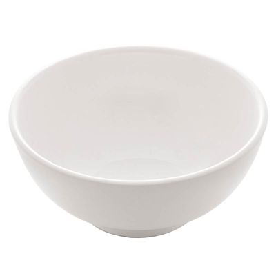 Conjunto 6 Tigelas Brancas de Porcelana 540ml Bowls Lyor Clean para Sopas Caldos Saladas