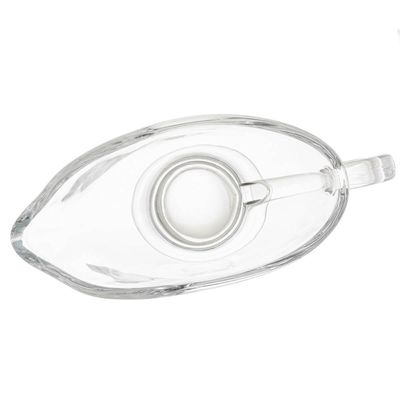 Molheira de Cristal Vidro Transparente 180ml para Servir com Alça Seul Lyor Molhos Coberturas Temperos