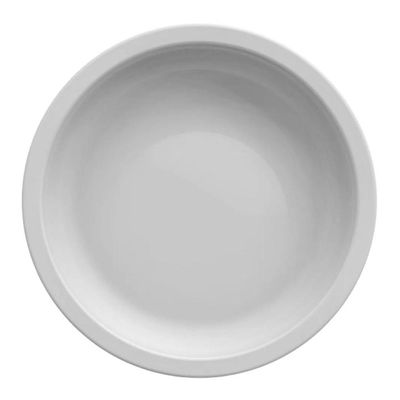 Jogo 4 Tigelas Ramekins de Porcelana 240ml Canelado Médio Germer Branco