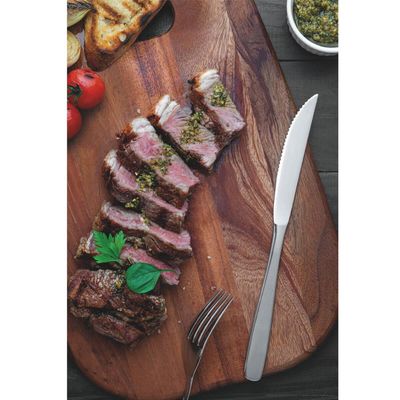 Faqueiro Tramontina Cosmos com Facas para Churrasco Conjunto de Talheres 42 Peças em Aço Inox
