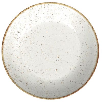 Prato Tramontina Rústico Fundo Porcelana Decorado 22cm Avulso Marrom