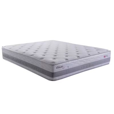 Colchão Queen Size Herval Vitalle com Molas Maxspring Cinza