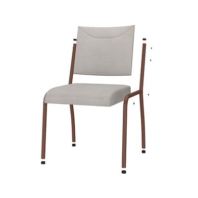 Mesa de Jantar Retangular Fabone Alexa Tampo de Vidro + 6 Cadeiras Dora Incolor