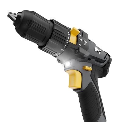 Parafusadeira e Furadeira de Impacto WAP K21 ID01 Cinza e Amarelo / Bivolt