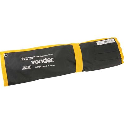 Jogo de chaves combinadas 6 mm a 32 mm aço cromo vanádio 15 peças VONDER