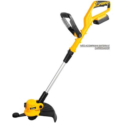 Aparador de grama bateria intercambiável de 18 V sem bateria e sem carregador IAGV 1801 VONDER