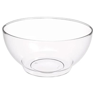 Kit 24 Tigelas Saladeiras Grande Redonda 3,1L Transparente Servir Salada Sobremesa Crippa