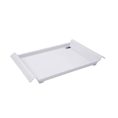 Bandeja de Servir com Alças 34x19cm Branca Restaurante Café da Manhã Decorativa Coza