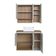 Gabinete 80cm Cecília Mel Arenas com Espelheira Cuba Branca 3 Portas E 1 Nicho De Banheiro