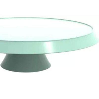 3 Cúpulas Plástico 30cm Bolos Tortas Doces Pratos Verde Menta Bubble Crippa