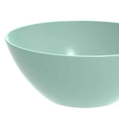 48 Tigelas Pequena Crippa Travessa Redonda 2,3L Servir Salada Sobremesa Verde Menta
