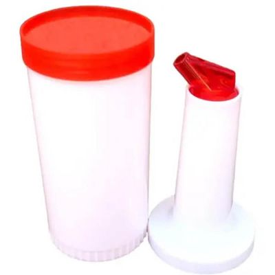 Kit 6 Garrafa Plástica Store'n Pour 1L Vermelha Armazenar Servir Bartender