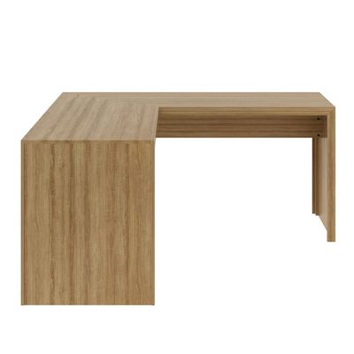 Mesa para Escritório Angular ME4116 Amêndoa Tecnomobili