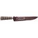 Faca Churrasco 6'' Aço Inox Cabo Rabo De Tatu e Bainha Couro