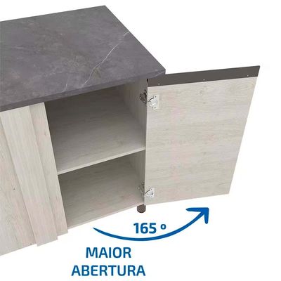 Balcão de Canto Cristal 1 Porta Bartira Freixo