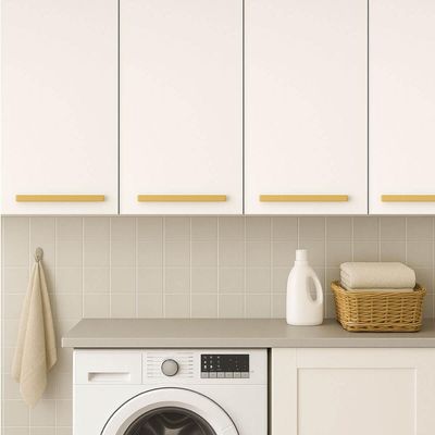 Puxador para Móveis Alça Dourado 358mm Piauí Torralba Gavetas Armários Guarda-Roupas