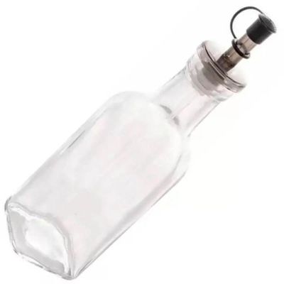 Kit 12 Garrafas de Vidro 200ml com Bico Dosador para Vinagre