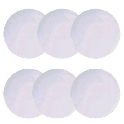 Kit 6 Pratos para Pão Porcelana Tramontina Sophia 16cm Branco Cupê Mesa Jantar
