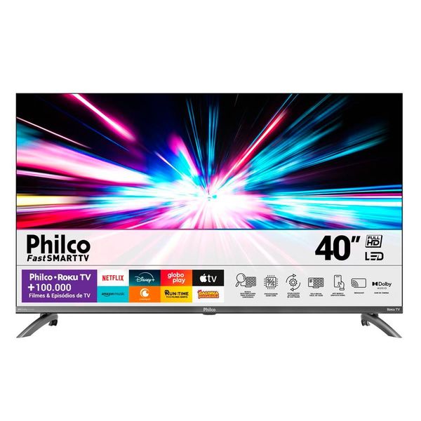 TV LED 40 PHILCO PTV40M9GR2CGB SMART ROKU DOLBY AUDIo