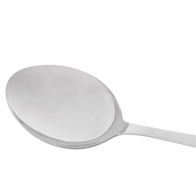 12 Colheres Inox Servir Positano 26cm Lyor Restaurante Colher Arroz Sobremesas Assados