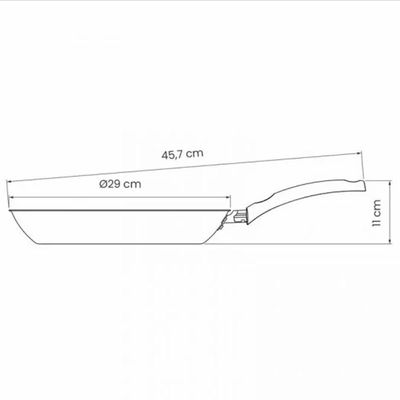 Frigideira Tramontina 28cm Turim 2L Alumínio Chumbo Antiaderente Starflon Max