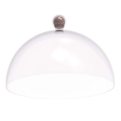 4 Porta Bolo Torta 30cm Bubble com Cúpula Amêndoa Crippa Boleira Doces Petiscos