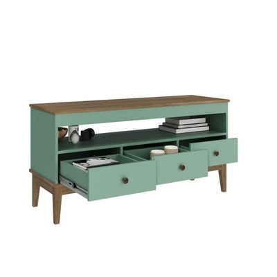 Balcão Aparador Colonial com 3 Gavetas 120x41x60cm Mel Oliva MB 1016 Movelbento