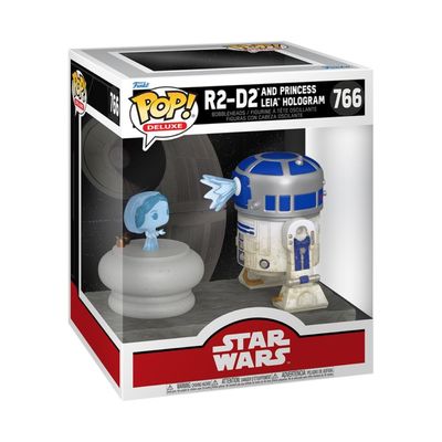Boneco Funko Pop! Deluxe Star Wars R2-D2 com Leia