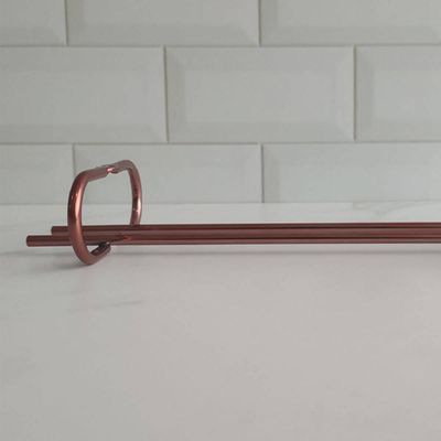 Kit 2 Porta Taças 25cm Rose Gold Suporte Organizador de Taças Suspenso Armário Bar Adega