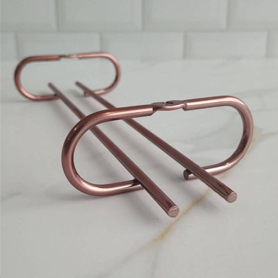 Kit 2 Porta Taças 25cm Rose Gold Suporte Organizador de Taças Suspenso Armário Bar Adega