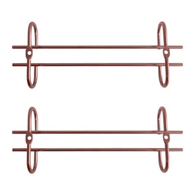Kit 2 Porta Taças 25cm Rose Gold Suporte Organizador de Taças Suspenso Armário Bar Adega
