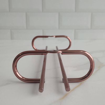 Kit 2 Porta Taças 25cm Rose Gold Suporte Organizador de Taças Suspenso Armário Bar Adega
