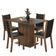 Conjunto Sala De Jantar Mesa Tampo De Vidro 4 Cadeiras Rustic Preto Martina Madesa