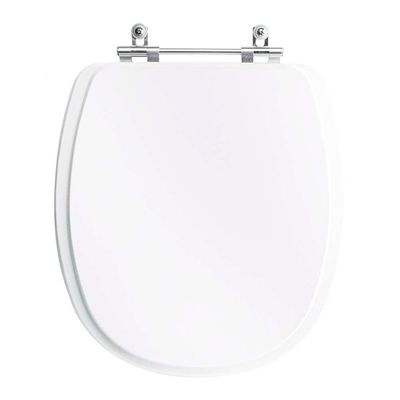 Tampa Vaso Sanitário Madeira Laqueada Fast Branco Para Bacia Deca
