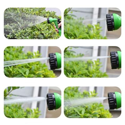 Mangueira Jardim Expansível 15 Metros Resistente Jatos D água Verde