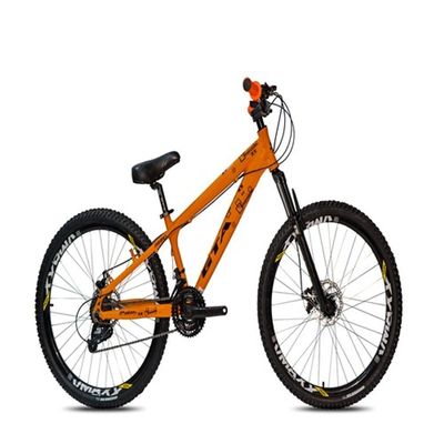 Bicicleta Aro 26 Freeride Gta Rebel Laranja 21v Aro Vmaxx