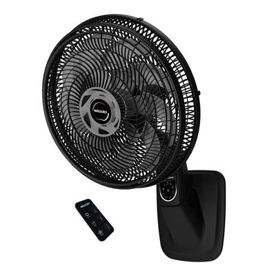 Ventilador De Parede Mallory Smart Control 140W Preto Com Grafite - 110V