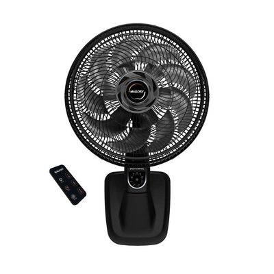 Ventilador De Parede Mallory Smart Control 140W Preto Com Grafite - 110V