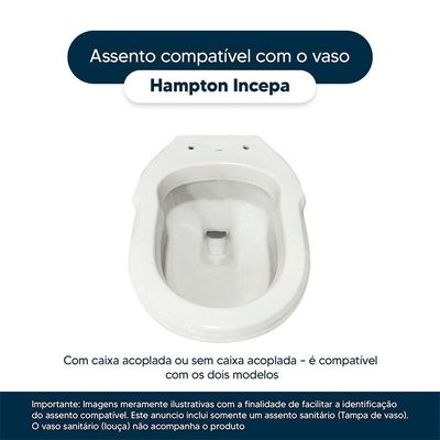 Tampa De Vaso Hampton Biscuit Para Bacia Incepa