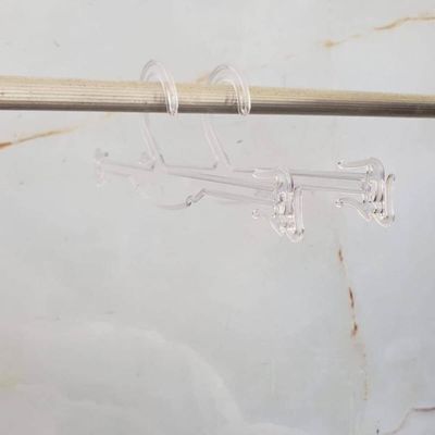 Kit 100 Cabides Expositores de Loja para Lingerie Encaixe para Alças Atacado Transparente