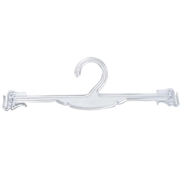 Kit 100 Cabides Expositores de Loja para Lingerie Encaixe para Alças Atacado Transparente