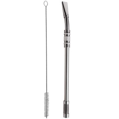 3 Bombas De 21cm Tererê Chimarrão Aço Inox Anel Bojo Mola