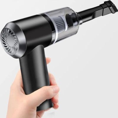 Mini Aspirador De Pó Sem Fio Portátil Para Carro Casa Preto Carregamento Via USB
