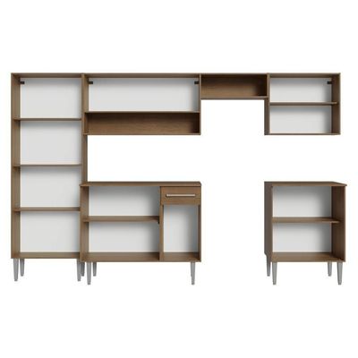 Armário De Cozinha Completa 293cm Rustic  Emilly Madesa 02