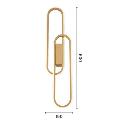 Arandela Sindora Dcb03071 Led Dourada Bivolt