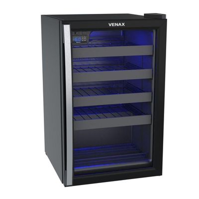 Adega Climatizada Venax Piubella 100 82L 24 Garrafas Preto - 110V