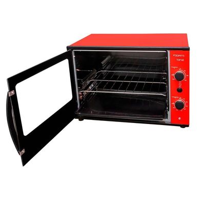 Forno Elétrico De Bancada Top 60 Fogatti Vermelho 220v